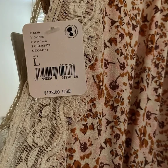 NWT FREE PEOPLE IVRY DRESS SZ L - Picture 4 of 7